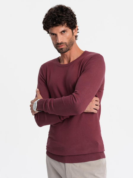 Ombre Clothing Klassischer Herren Rundhals-Pullover Ombre Kleidung