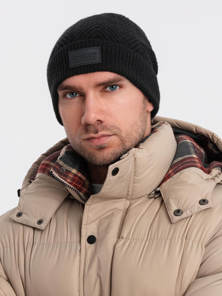 Ombre Clothing Herren-Strickmütze mit Ombre-Kleidungsapplikation