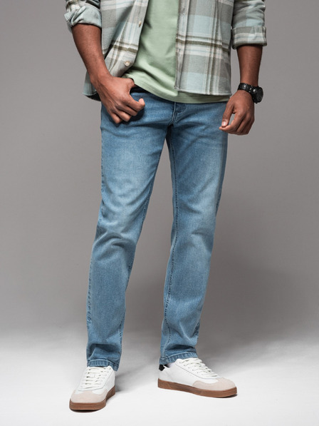 Ombre Clothing Herren Jeanshose STRAIGHT LEG - schwarz V1 OM-PADP-0133 Ombre Clothing