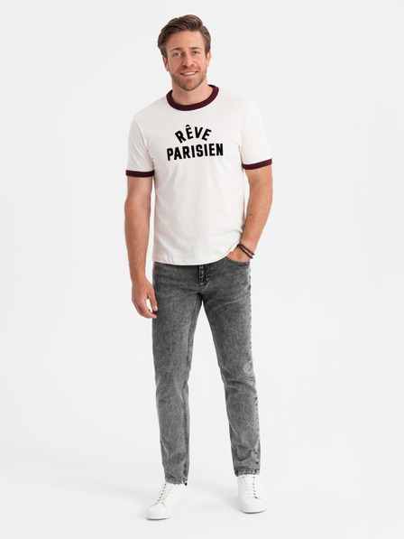 Ombre Clothing Herren Jeanshose STRAIGHT LEG - schwarz V1 OM-PADP-0133 Ombre Clothing