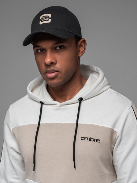 Ombre Clothing Herren-Baseballmütze mit Logo schwarz Ombre Clothing