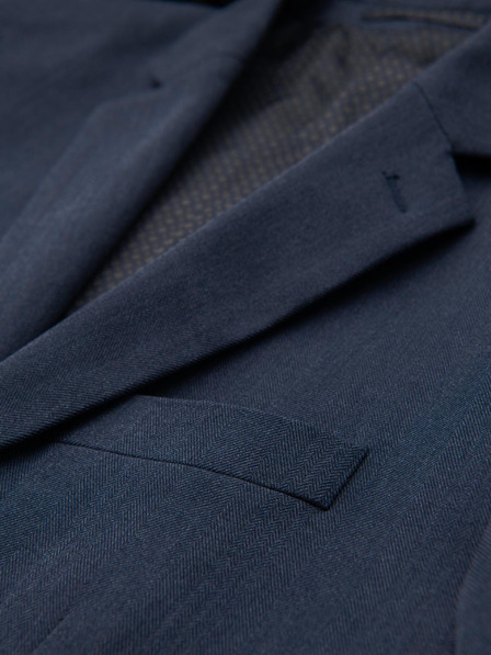 Ombre Clothing Eleganter Herren Blazer aus Wollmischung Marineblau Ombre Clothing