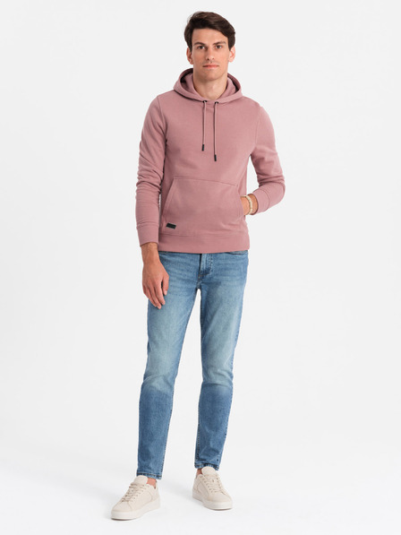Ombre Clothing Herren Baumwoll-Hoodie BASIC mit Kängurutasche Ombre Clothing