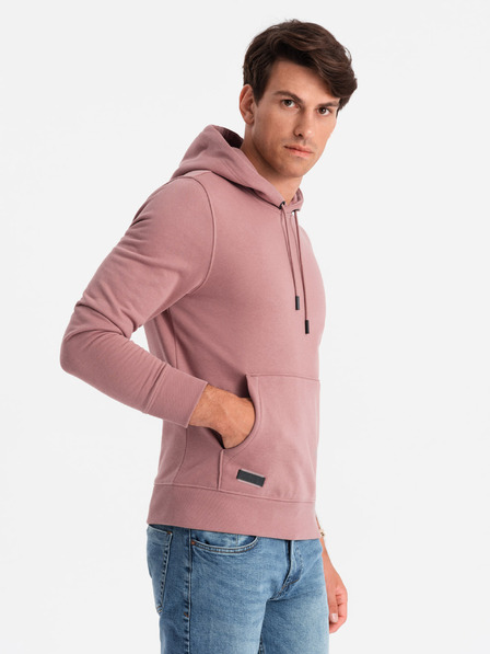 Ombre Clothing Herren Baumwoll-Hoodie BASIC mit Kängurutasche Ombre Clothing
