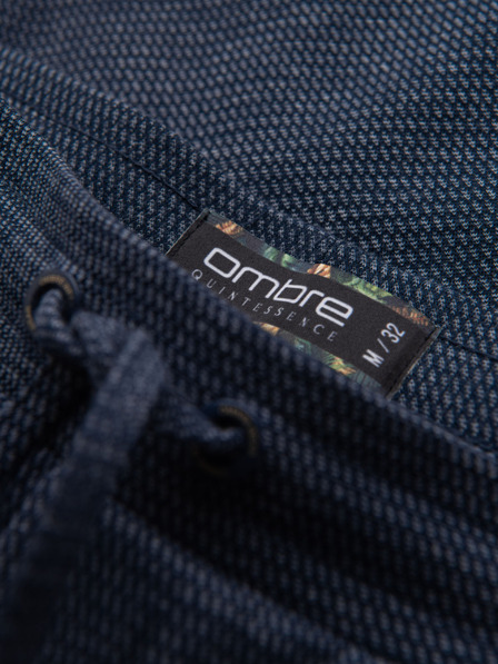 Ombre Clothing Herren strukturierte gestrickte Shorts mit elastischem Bund von Ombre Clothing