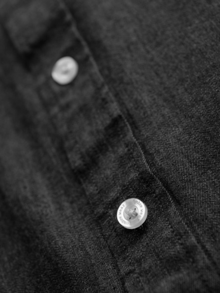 Ombre Clothing Herren Jeans-Hemd mit bestickter Tasche von Ombre Clothing