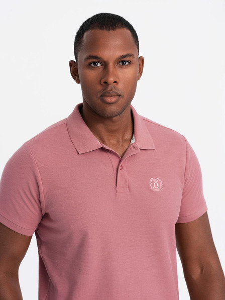 Ombre Clothing Rosa Herren-Poloshirt Basic Ombre Clothing
