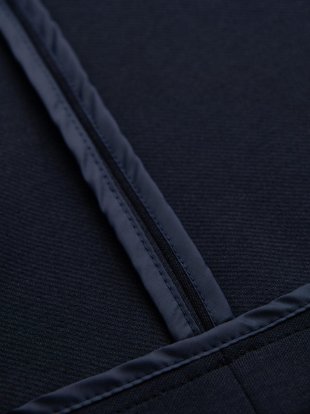 Ombre Clothing Herren dunkelblau Sakko SLIM aus fein strukturiertem Strick