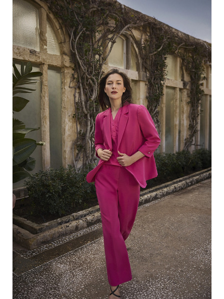 Moodo Blazer mit 3/4-Ärmeln violett Moodo