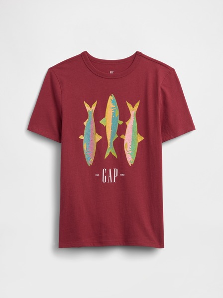 GAP Kinder T-Shirt mit Print und Logo GAP