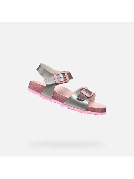 Geox Silber Mädchen-Sandalen Geox Adriel Girl