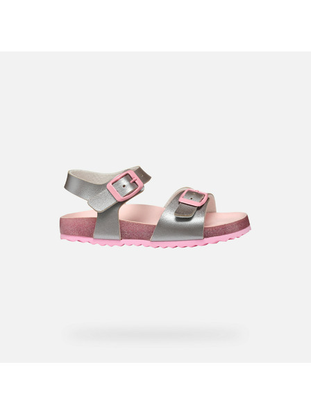 Geox Silber Mädchen-Sandalen Geox Adriel Girl