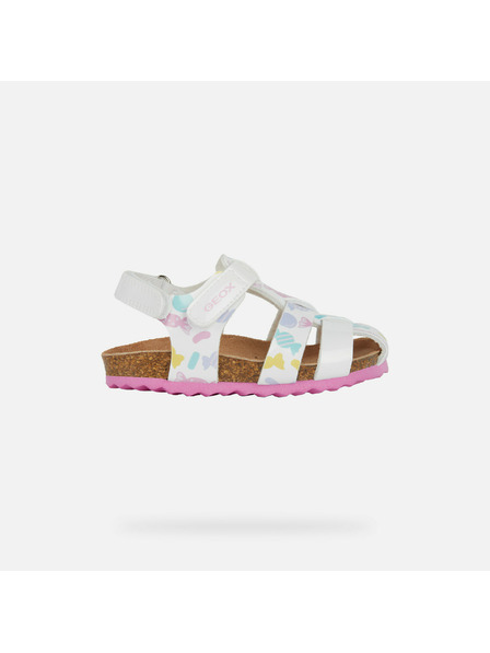 Geox Weiß Mädchen-Sandalen Geox Sandal Chalki