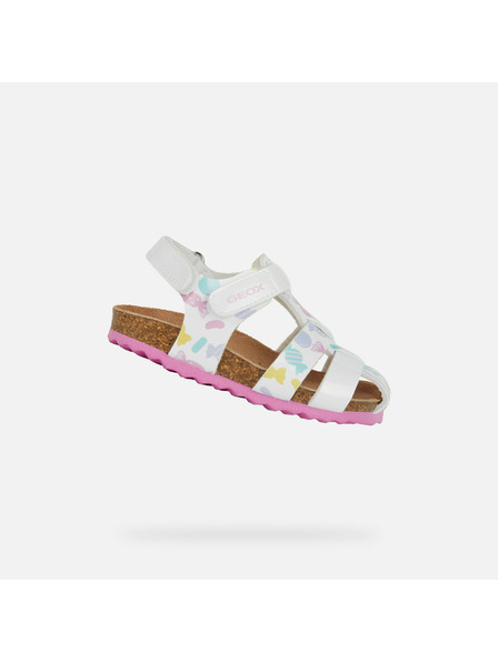 Geox Weiß Mädchen-Sandalen Geox Sandal Chalki