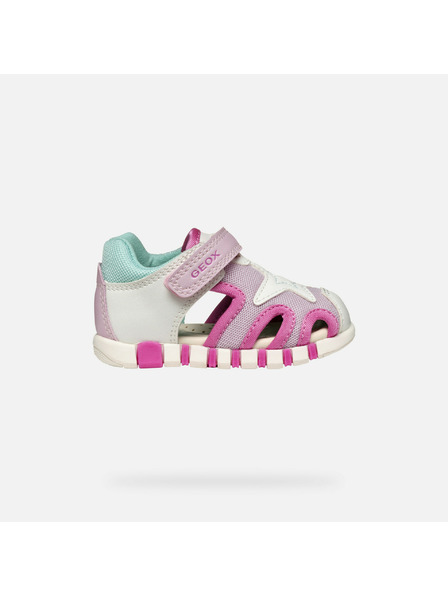 Geox Rosa Mädchen-Sneaker für erste Schritte Geox Sandal Iupidoo Gir