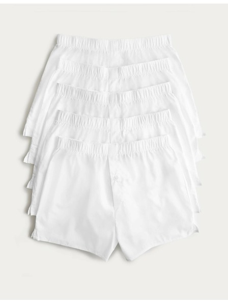Marks & Spencer Marks & Spencer Herrenset mit fünf weißen Shorts