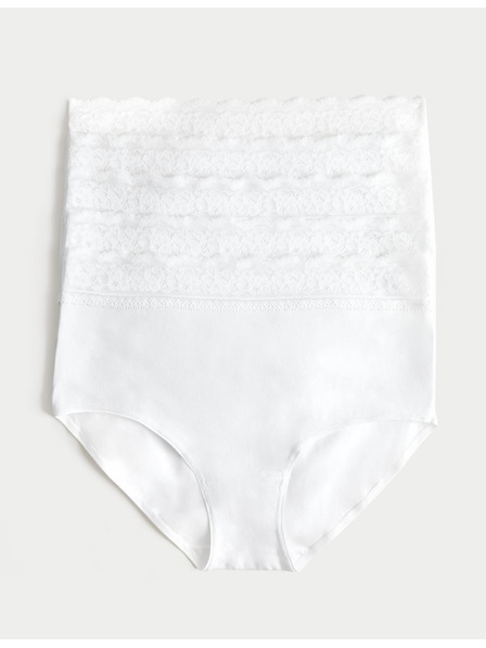 Marks & Spencer Fünfer-Set Damen-Chinos mit Spitzendetail in Weiß Marks & Spencer