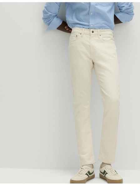 Marks & Spencer Stretch-Jeans mit schmaler Passform Marks & Spencer cremefarben