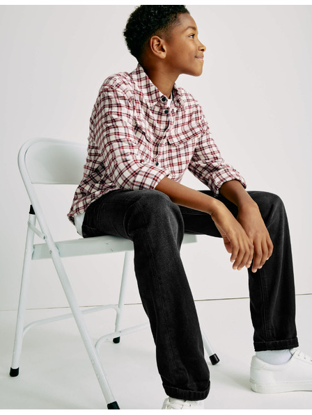 Marks & Spencer Loose Jeans from Pure Cotton (6-16 years) Marks & Spencer black