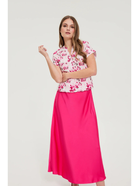 Moodo Hemd mit Blumen fuchsia Moodo