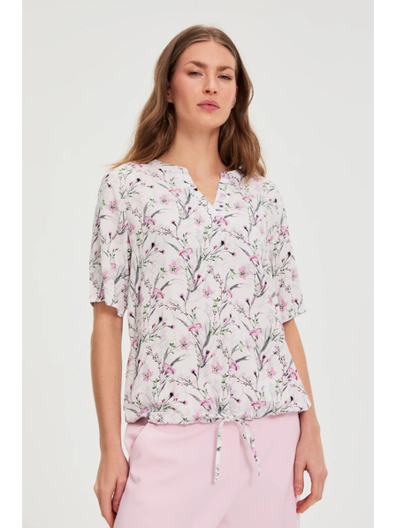 Moodo Hemd mit Blumen rosa Moodo