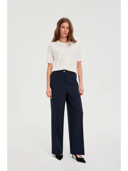 Moodo Hosen mit weitem Bein dunkelblau Moodo