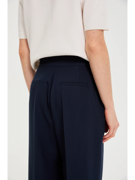 Moodo Hosen mit weitem Bein dunkelblau Moodo