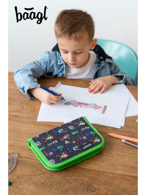 BAAGL  BAAGL Schulpennäl eingeschössig Minecraft