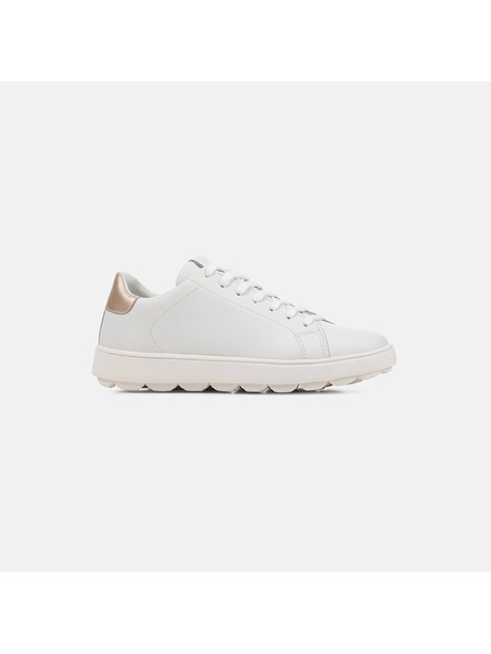 Geox Weiße Damen-Ledersneaker Geox Spherica Ecub