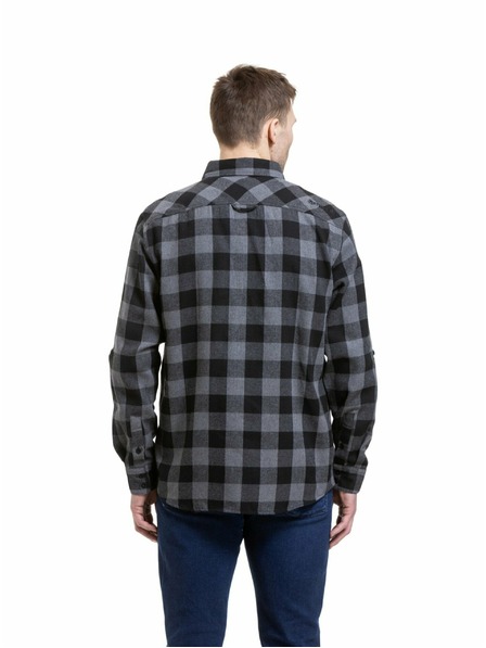 Meatfly Meatfly Herrenhemd Kurt Schwarz / Grau