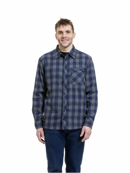 Meatfly Meatfly Herrenhemd Kurt Blau / Grau