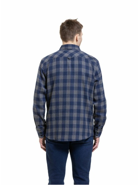 Meatfly Meatfly Herrenhemd Kurt Blau / Grau