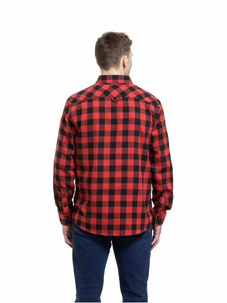 Meatfly Meatfly Herrenhemd Kurt Schwarz / Rot