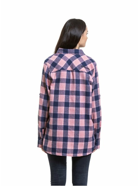 Meatfly Meatfly Damenhemd Courtney Blau / Rose