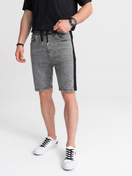 Ombre Clothing Herren-Jeansshorts - grau W363 Ombre Clothing