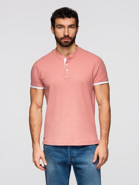 Ombre Clothing Altrosa Herren-Poloshirt Ombre Clothing
