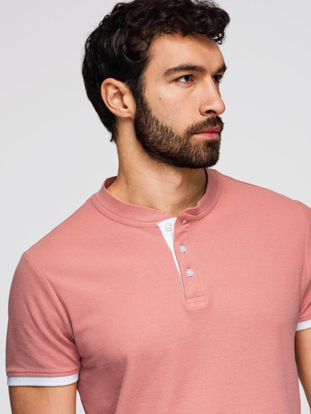 Ombre Clothing Altrosa Herren-Poloshirt Ombre Clothing