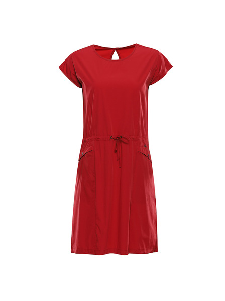 ALPINE PRO Damenfeiertagskleid aus schnelltrocknendem Material ALPINE PRO ASEDA cardinal