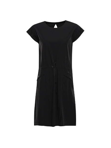 ALPINE PRO Damenfeiertagskleid aus schnelltrocknendem Material ALPINE PRO ASEDA black