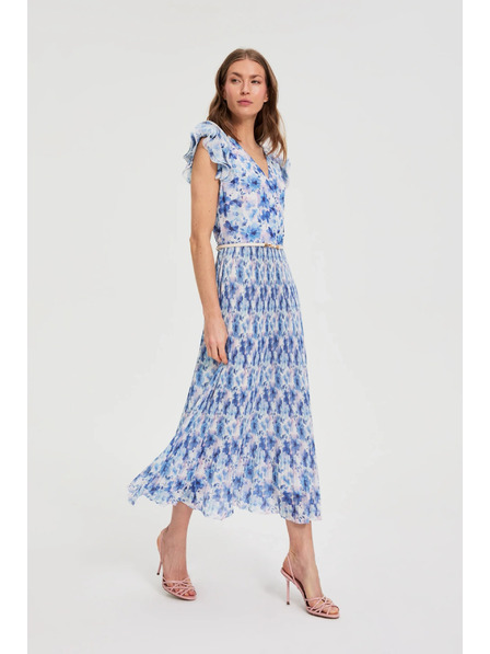 Moodo Midikleid mit Blumenmuster Moodo