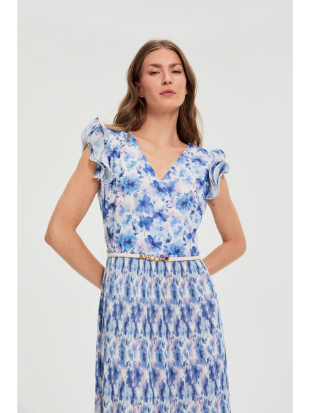 Moodo Midikleid mit Blumenmuster Moodo