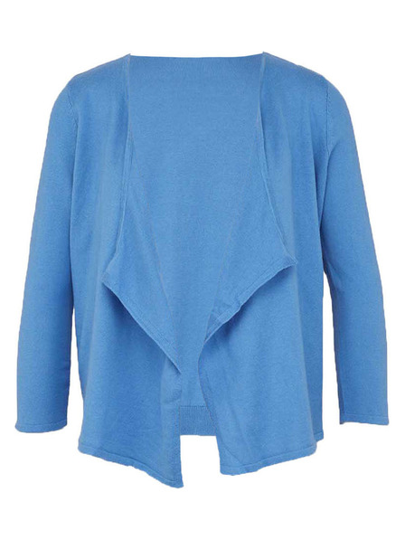 CAMAIEU Blauer kurzer Kardigan CAMAIEU