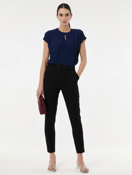 Orsay Dunkelblaues Kurzarm-T-Shirt für Frauen ORSAY