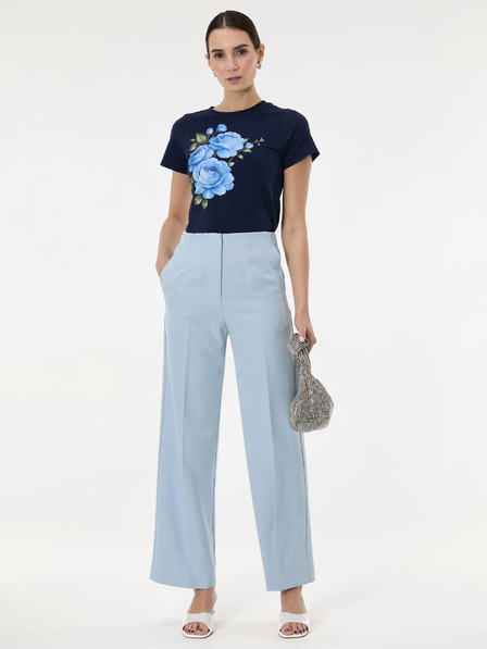 Orsay Dunkelblaues Damen-T-Shirt mit Aufdruck ORSAY