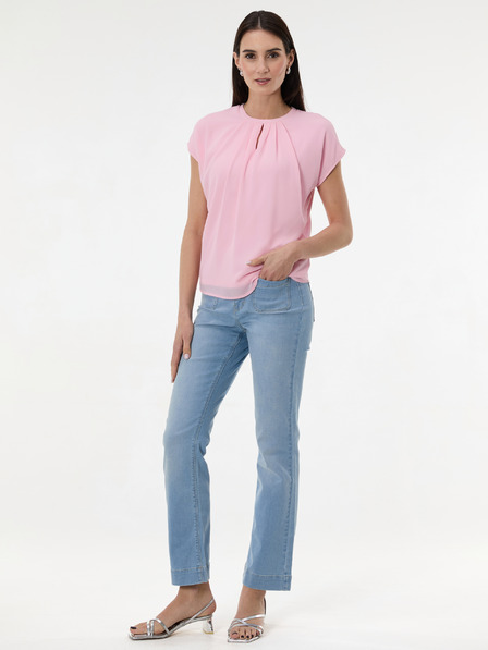 Orsay Rosa Damen-T-Shirt mit kurzen Ärmeln ORSAY