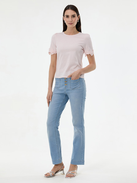 Orsay Rosa Damen-T-Shirt mit kurzen Ärmeln ORSAY