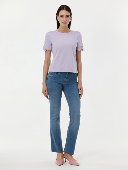 Orsay Hellviolettes Damen-T-Shirt mit kurzen Ärmeln ORSAY