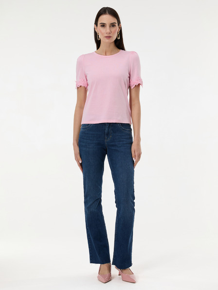 Orsay Hellrosa Damen-T-Shirt mit kurzen Ärmeln ORSAY