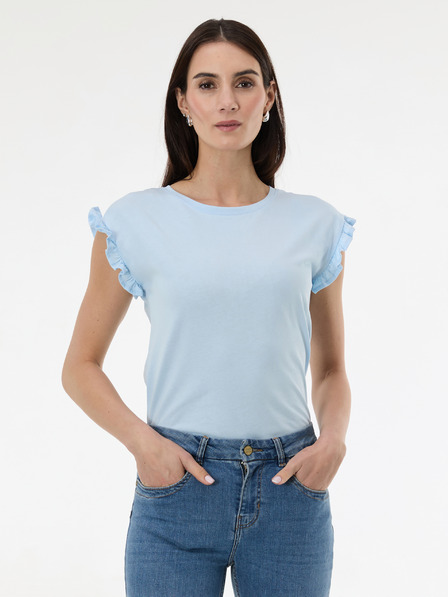 Orsay Hellblaues Damen-Kurzarm-T-Shirt ORSAY