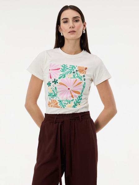 Orsay Weißes Damen-T-Shirt mit Aufdruck ORSAY